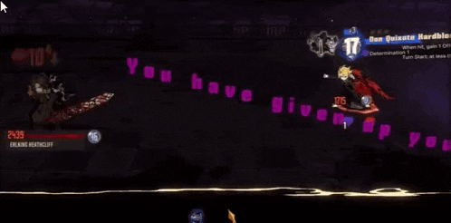 a red background with the words " heal by 20 % of damage dealt " on it