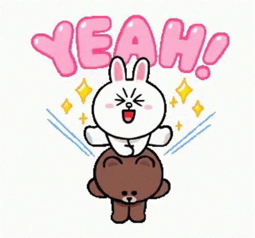 Brown And Cony Yeah GIF