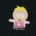 a blurry picture of a cartoon character from south park wearing a pink tutu .