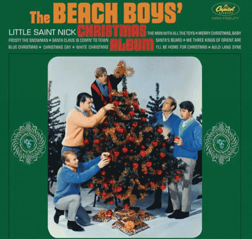 the beach boys ' little saint nick christmas album has a green cover