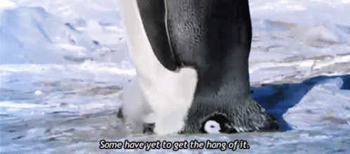 Baby Penguin Penguin GIF - Baby Penguin Penguin Spy In The Huddle GIFs
