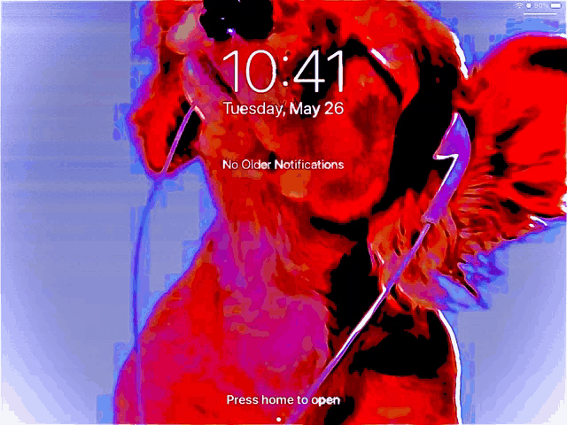 a phone screen shows the time as 10:41 on may 26