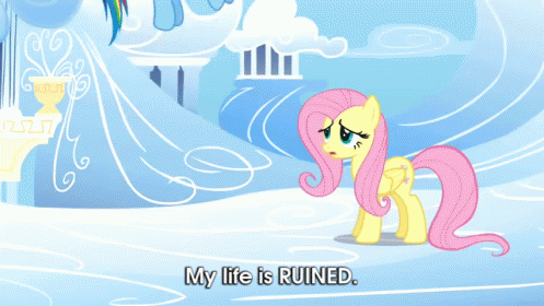 It'S All Over GIF - Mylittlepony Dramatic Liferuined GIFs