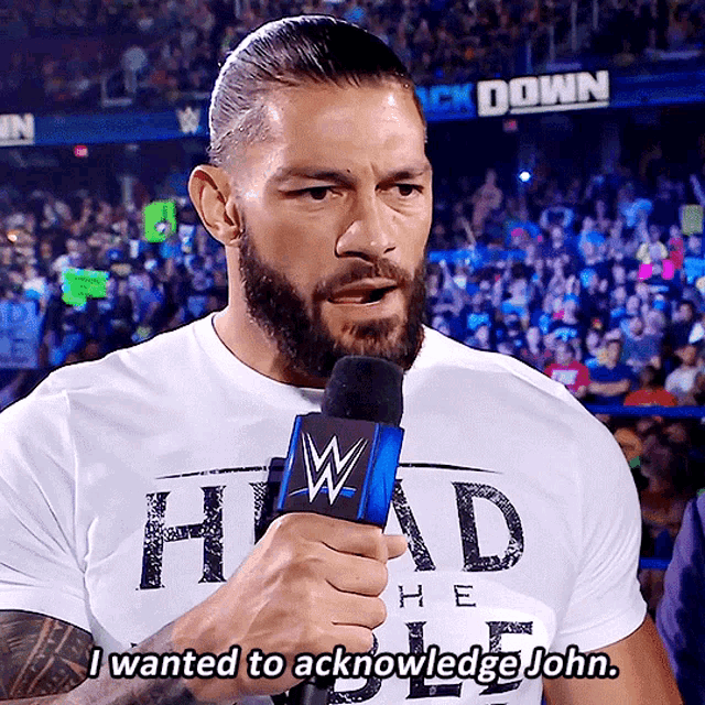 Roman Reigns I Wanted To Acknowledge John GIF - Roman Reigns I Wanted To Acknowledge John John Cena GIFs