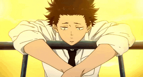 a boy in a white shirt and tie leaning on a railing with his arms crossed .