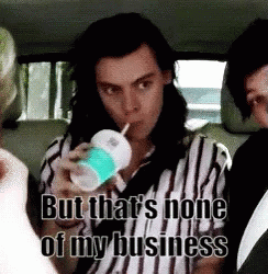 One Direction Harry Styles GIF - One Direction Harry Styles But Thats None Of My Business GIFs
