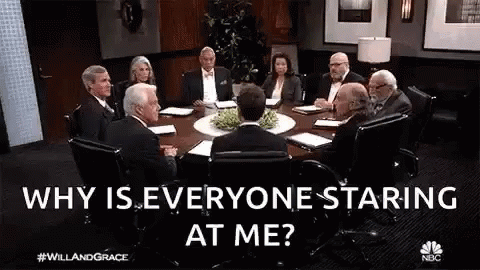 All Eyes On You Lean In GIF - All Eyes On You Lean In Lawyer GIFs