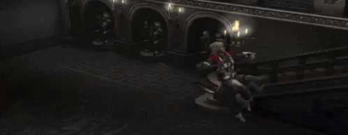 a man in a vampire costume is laying on the ground