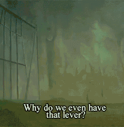 why do we even have that lever ? is written on the screen