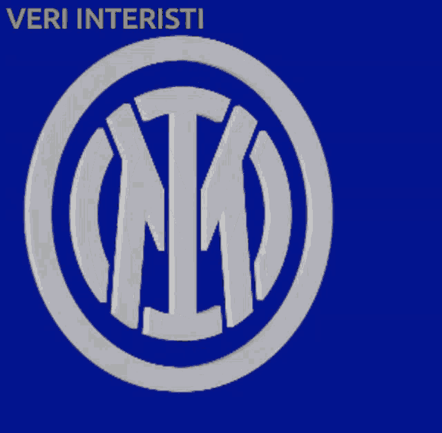a blue background with a white logo and the words veri interisti