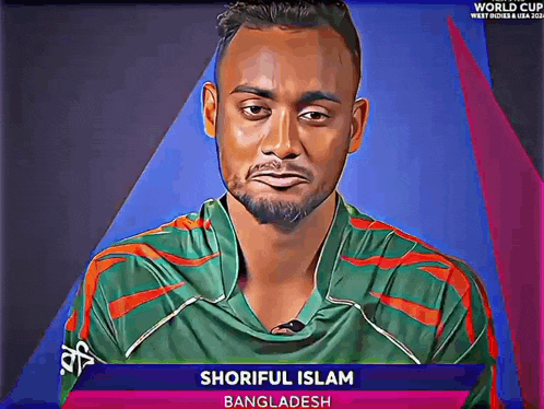 a drawing of a man with the name shoriful islam bangladesh