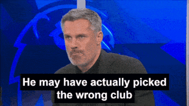 a man with the words he may have actually picked the wrong club