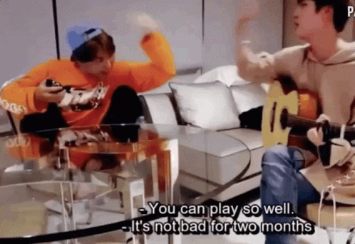 Vmin You Can Play So Well GIF - Vmin You Can Play So Well Not Bad For Two Months GIFs