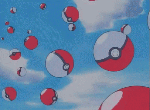 Pokeballs Pokemon GIF - Pokeballs Pokemon Raining GIFs