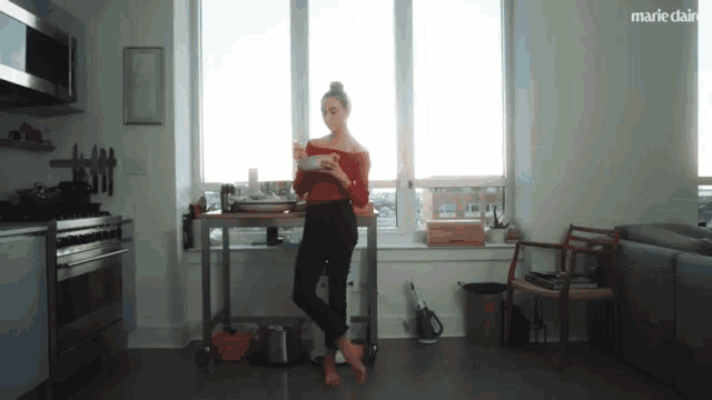 Eating Kitchen GIF - Eating Kitchen Standing GIFs