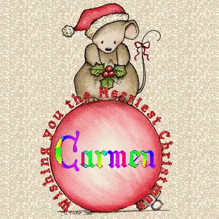 Carmen Wishing You A Merry Christmas GIF - Carmen Wishing You A Merry Christmas Greetings GIFs