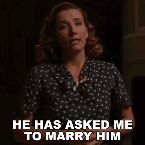 He Has Asked Me To Marry Him Miss Kenton GIF - He Has Asked Me To Marry Him Miss Kenton The Remains Of The Day GIFs