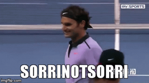 Federer Sorrynotsorry GIF - Federer Sorrynotsorry GIFs