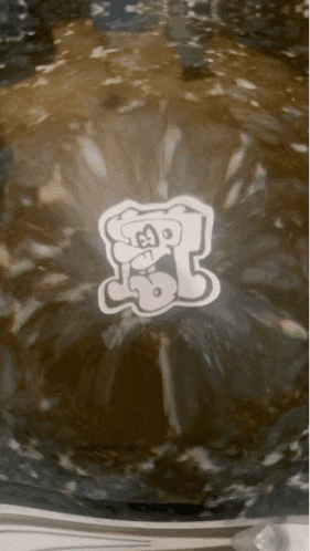 a sticker that says ' go ' on it