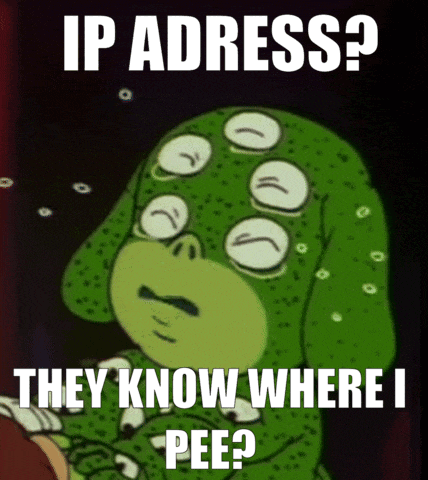 a cartoon of a monster asking where he can pee