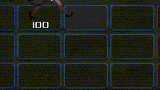 a screenshot of a video game with a person holding a bow and arrow and a star .
