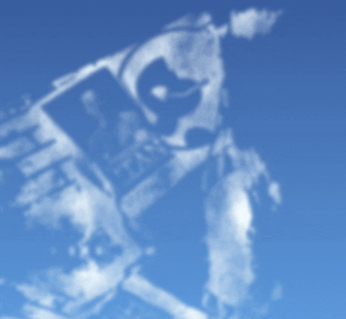a blurred image of a person with the letter r on their back