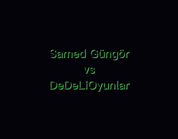 a colorful image of a man with the words samed gungor vs dedelioyunlar