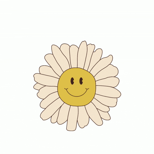a flower with a smiley face and the words sto moyni mam around it