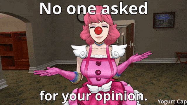 No One Asked For Your Opinion Clown GIF - No One Asked For Your Opinion Clown Dance GIFs