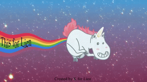 Eenhorn Lien Unicorn Lien GIF - Eenhorn Lien Unicorn Lien Rainbow GIFs