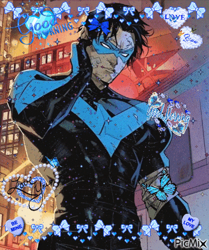 a picture of a superhero with hearts that say be mine