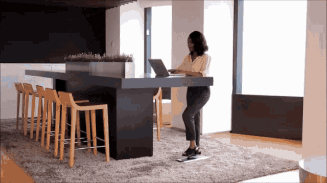Stand And Swing Stand Desk GIF - Stand And Swing Stand Desk Standing Desk GIFs