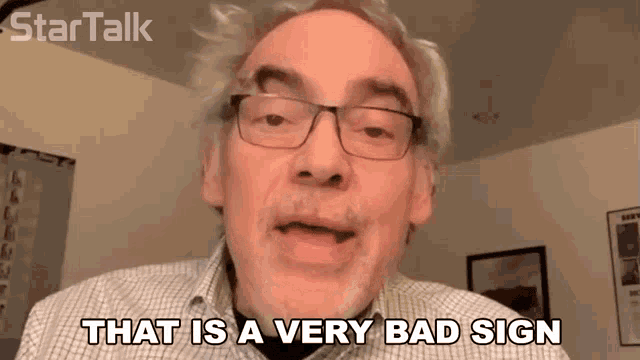 That Is A Very Bad Sign Startalk GIF - That Is A Very Bad Sign Startalk Thats Very Bad GIFs