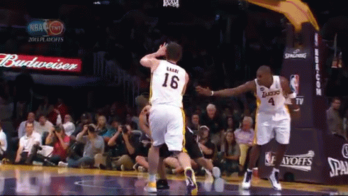 A Shot From The Ground GIF - Nba Basketball Los Angeles Lakers GIFs