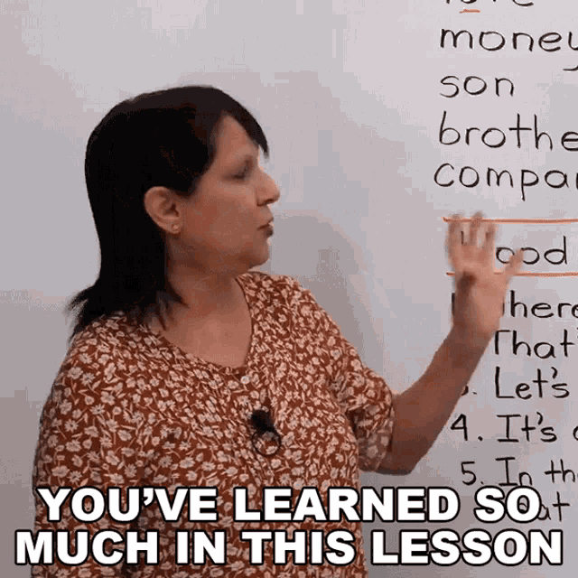 Youve Learned So Much In This Lesson Rebecca GIF - Youve Learned So Much In This Lesson Rebecca Engvid GIFs