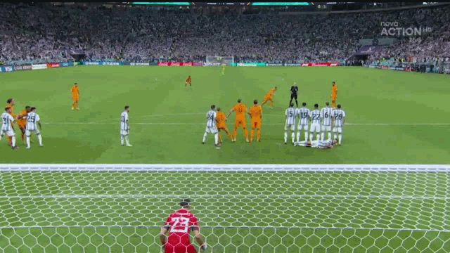 a soccer game is being broadcasted on nova action live