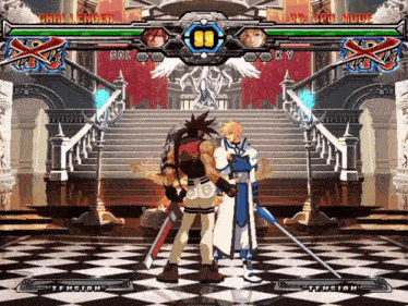 a screenshot of a video game that says tension on it