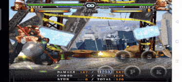 a screenshot of a video game with billy and terry fighting