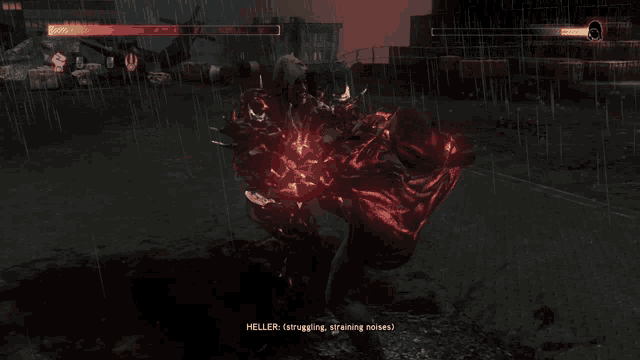 a screenshot of a video game with a red bar that says ' slayer ' on it