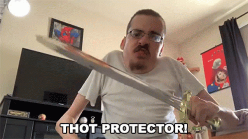 Thot Protector Hoe Protector GIF - Thot Protector Hoe Protector Swords GIFs