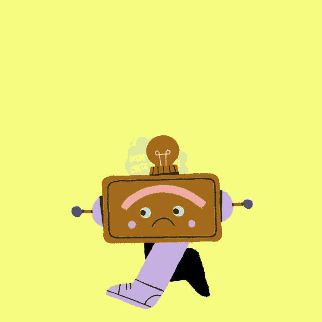 a cartoon illustration of a robot with the words " disable the bots check the source " above it