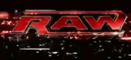 the raw logo is red and glowing in the dark .