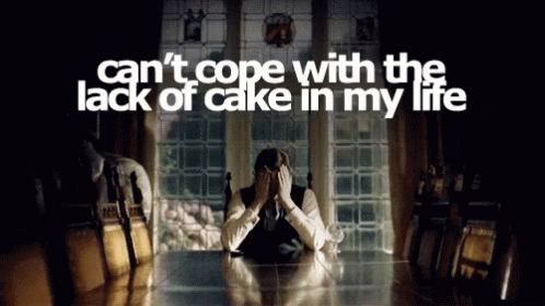 Can'T Cope - Cake GIF