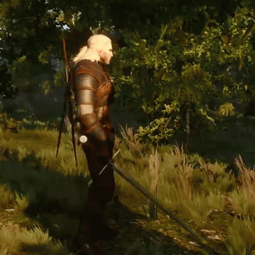 Sheathing The Sword Geralt Of Rivia GIF - Sheathing The Sword Geralt Of Rivia The Witcher GIFs