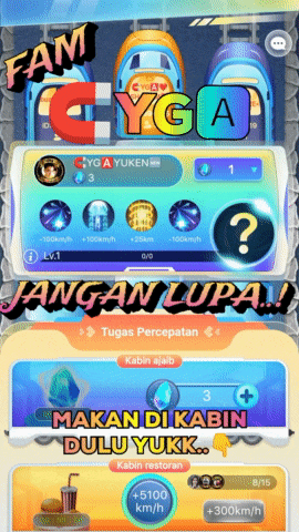 a screenshot of a game that says fam gyga jangan lupa