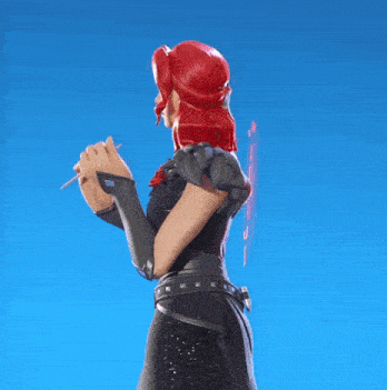 a woman with red hair is wearing a black dress and holding a book