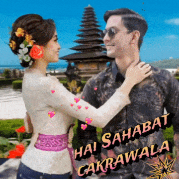 a picture of a man and a woman with the words hai sahabat cakrawala above them