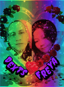 a picture of a man and a woman with the name dexts freya