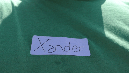 Name Tag Xander GIF - Name Tag Xander Name GIFs