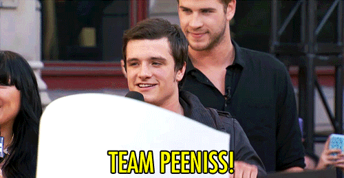 Are You Team Gale Or Team Peeta? GIF - Team Penis Hunger Games Jason Hutcherson GIFs